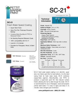 SC-21 Fresh Water Speed Coating