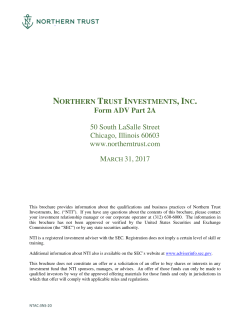 NORTHERN TRUST INVESTMENTS, INC. Form