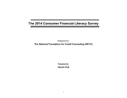 The 2014 Consumer Financial Literacy Survey