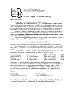 Ms. Hickox Mr. Poerschke - Long Beach Unified School District