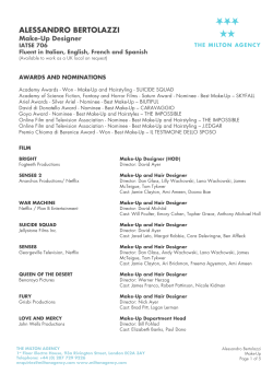 CV - The Milton Agency