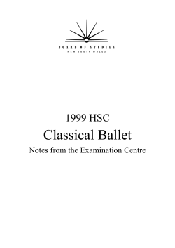 Classical Ballet - Board of Studies