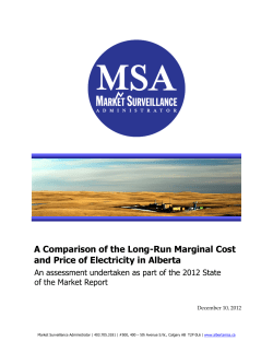 A Comparison of the Long-Run Marginal Cost and Price of Electricity