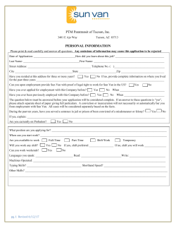 Employment Application