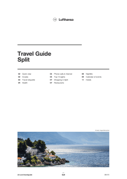 Split | Lufthansa &reg; Travel Guide