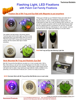 Flashing Light, LED Fixations