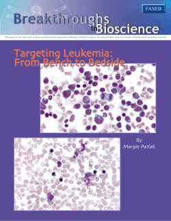 Targeting Leukemia: From Bench To Bedside