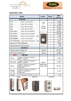 Chario Retail September 2015