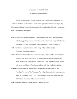 Commentary on Iliad &Delta;.85-104