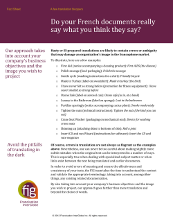 Do your French documents really say what you think they say?