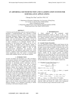 An Abnormal Sound Detection and Classification System for