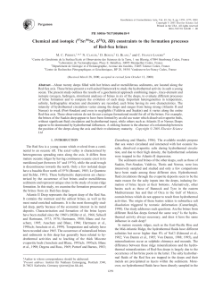Chemical and isotopic (87Sr/86Sr, 18O, D) constraints to the