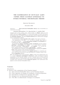 THE MATHEMATICS OF MUTUALLY ALIEN COPIES