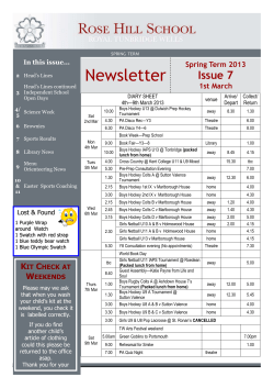 issue 7 - Rose Hill School