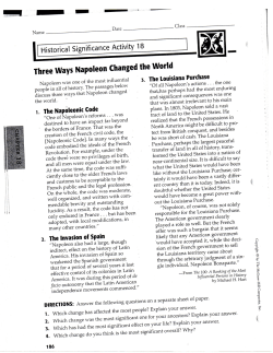 Three Ways Napoleon Changed the World