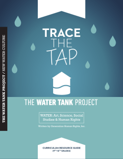 TRACE THE - New Water Culture