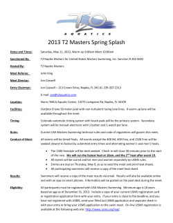 2013 T2 Masters Spring Splash