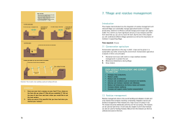 7. Tillage and residue management