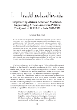 Empowering African-American Manhood