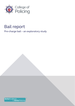 Pre-charge bail study