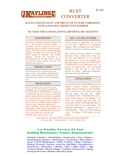 Specs - Kayline Company