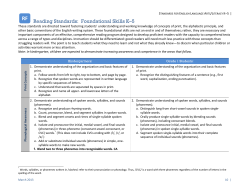 CCSS for ELA - Curriculum Frameworks (CA Department of