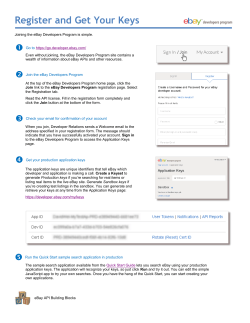 Register and Get Your Keys