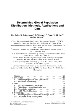 Determining Global Population Distribution