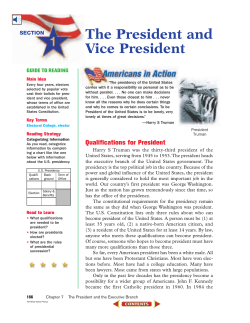 The President and Vice President