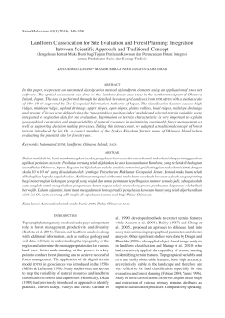 Landform Classification for Site Evaluation and Forest Planning