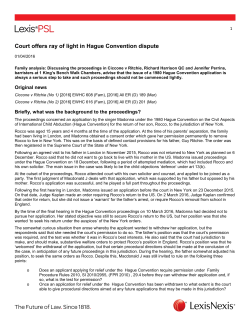 Court offers ray of light in Hague Convention dispute