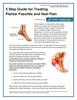 5 Steps to help treat heel pain