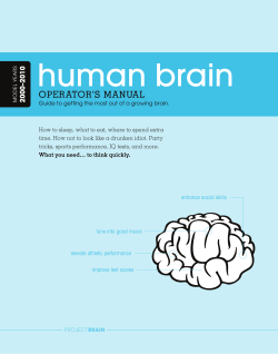 Human Brain: Operator`s Manual