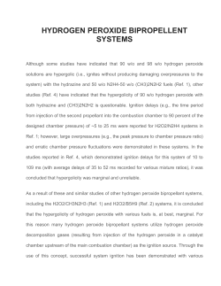 HYDROGEN PEROXIDE BIPROPELLENT SYSTEMS