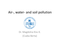 Air-, water- and soil pollution