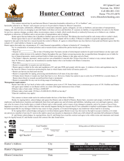 Hunter Contract - Illinois Connection