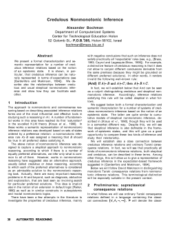 Credulous Nonmonotonic Inference