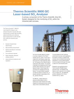 9800 QC Laser-based SO3 Analyzer