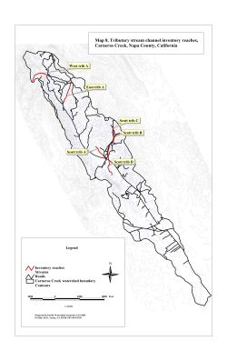 Map 8. Tributary stream channel inventory