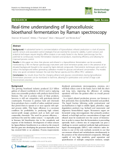 Real-time understanding of lignocellulosic bioethanol fermentation