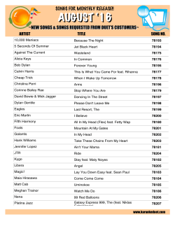 august `16 - Karaoke Duet