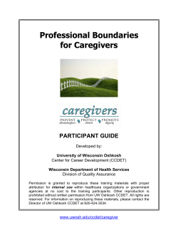 Professional Boundaries for Caregivers