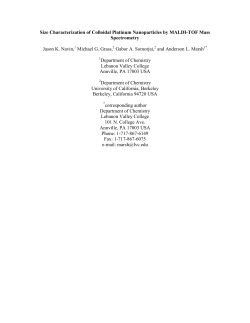 Size Characterization of Colloidal Platinum