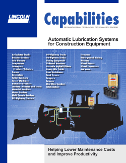 Automatic Lubrication Systems for Construction