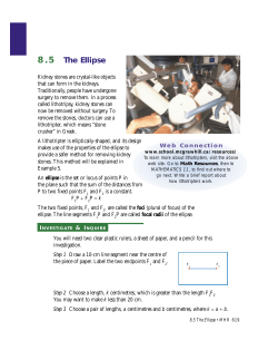 8.5 The Ellipse