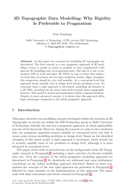 3D Topographic Data Modelling: Why Rigidity Is Preferable to