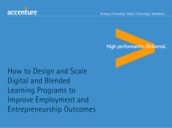 How to Design and Scale Digital and Blended Learning