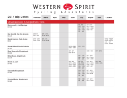 2017 Trip Dates - Western Spirit Cycling