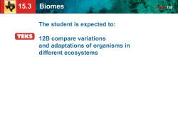15.3 Biomes - Biology with Ms. Murillo