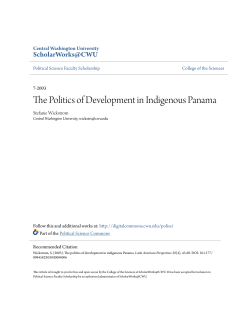 The Politics of Development in Indigenous Panama